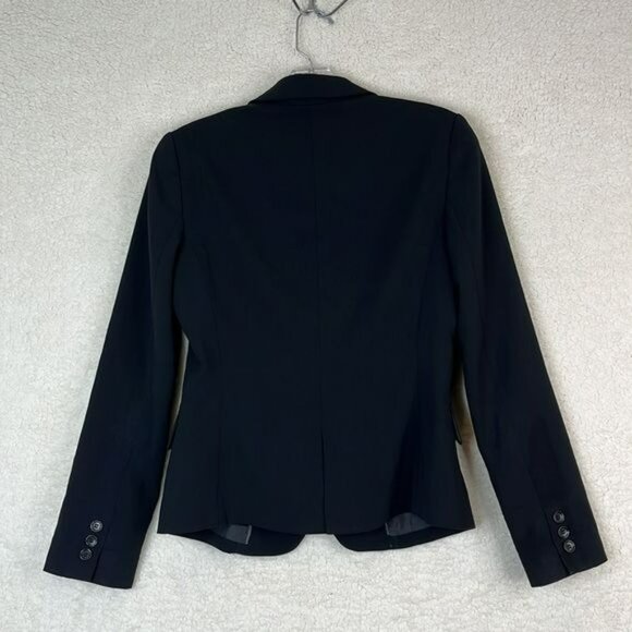 Emma James Womens Black One Button Blazer Suit Jacket SIZE 9 - Picture 9 of 9